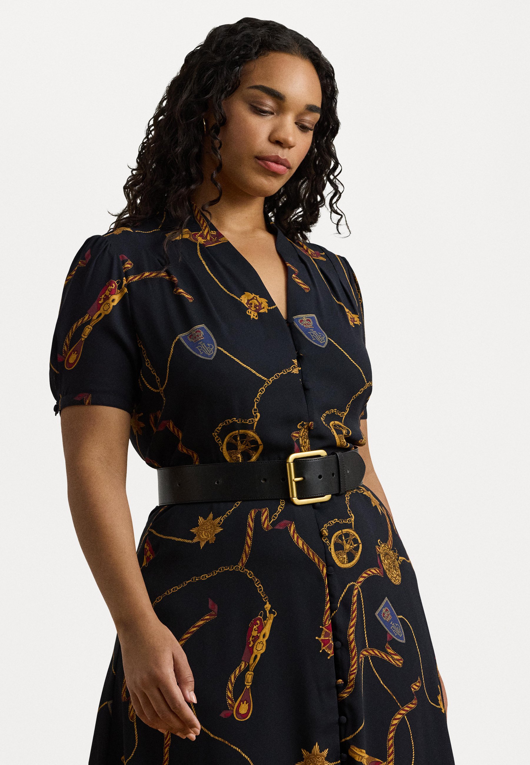 Lauren Ralph Lauren Woman PRINT BELTED GEORGETTE PUFF SLEEVE DRESS - Day dress - navy multi/dark blue - Zalando.co.uk Lauren Ralph Lauren Woman PRINT BELTED GEORGETTE PUFF SLEEVE DRESS - Day dress - navy multi/dark blue - Zalando.co.uk