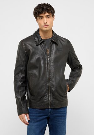 Mustang, Lederjacke - braun