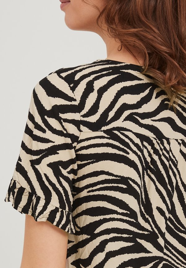 FRALZEBRA - Day dress - sand animal mix4