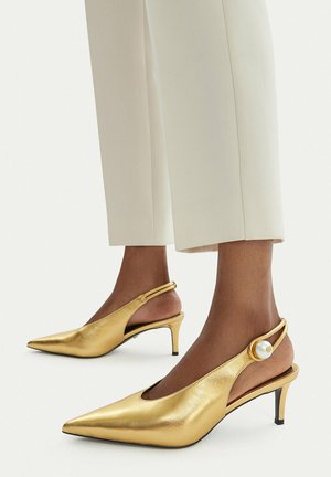 Gino Rossi, GINO ROSSI WOMEN'S PUMPS GOLD - Tacones - gold-coloured