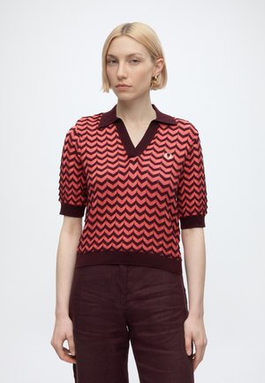 Fred Perry POINTELLE SHIRT - Pólóing - strawberry cream