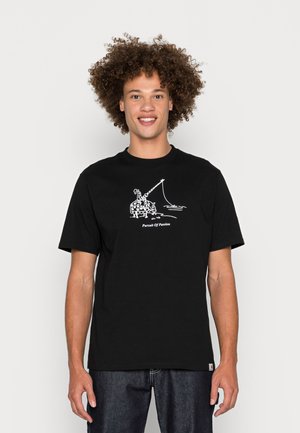 JOUSTING - Print T-shirt - black/white