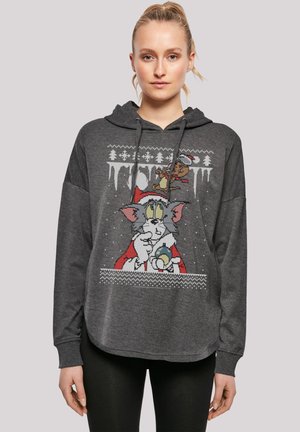 F4NT4STIC TOM UND JERRY CHRISTMAS WEIHNACHTEN FAIR ISLE - Hættetrøje - charcoal