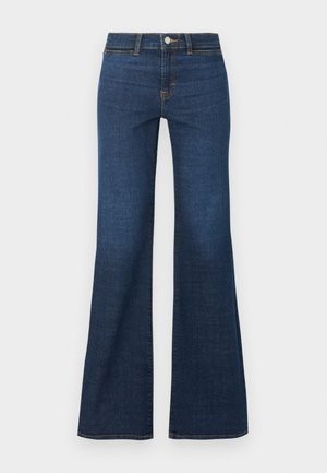THE JANIS - Flared Jeans - dark blue