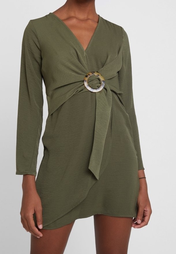 Topshop Day dress - khaki - (Pre-owned) - Zalando.ie