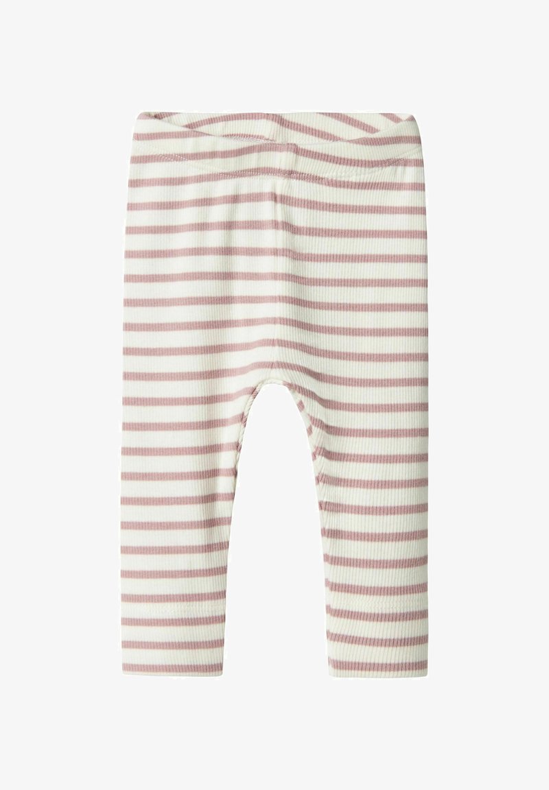 Črtaste pajkice z ribastim vzorcem. Barve vključujejo svetlo rožnate in bele črte. Imajo elastičen pas in tesno prileganje.