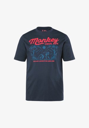JP1880, HALF-SLEEVE UP TO SIZE 8 XL - Triko s potiskem - navy blue