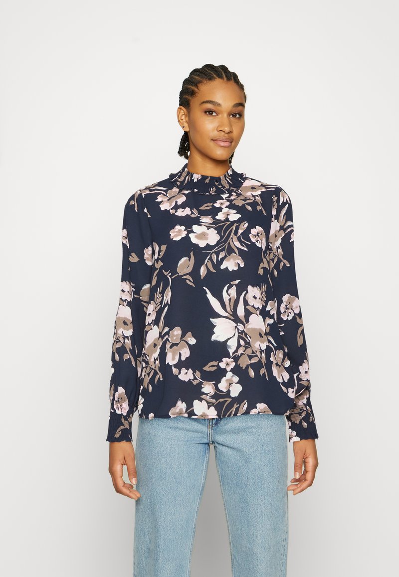 Vero Moda VMMACY SMOCK - Blusa - navy blazer