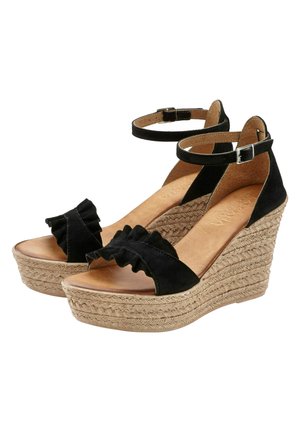 LASCANA Wedge sandals - schwarz