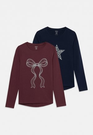 Name it, NKFVIPARTY 2 PACK - Блуза с дълги ръкави - catawba grape/navy blazer