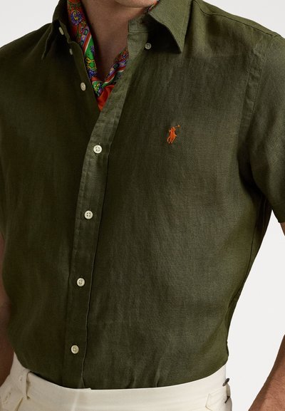 Polo Ralph Lauren CUSTOM FIT LINEN SHIRT - Chemise - new olive
