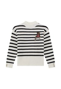 Guess A RIGHE - Maglione - nero multi