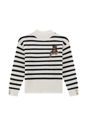 Guess A RIGHE - Maglione - nero multi