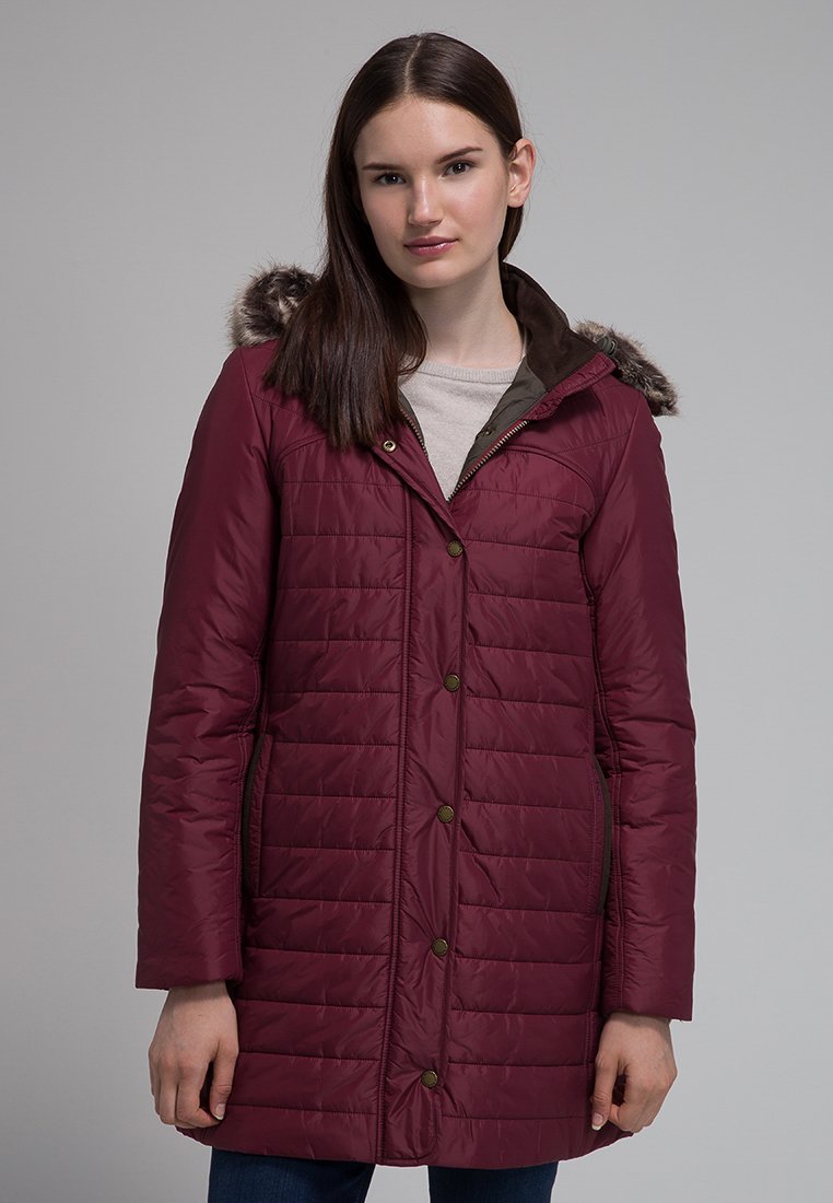 Barbour Winterjas bordeauxrood