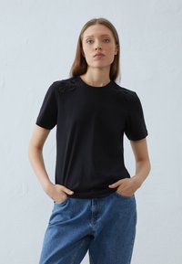 Anna Field Apdrukāts T-krekls - black