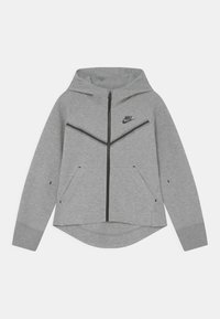 Nike Sportswear HOODIE - Mikina na zip - dark grey heather/white