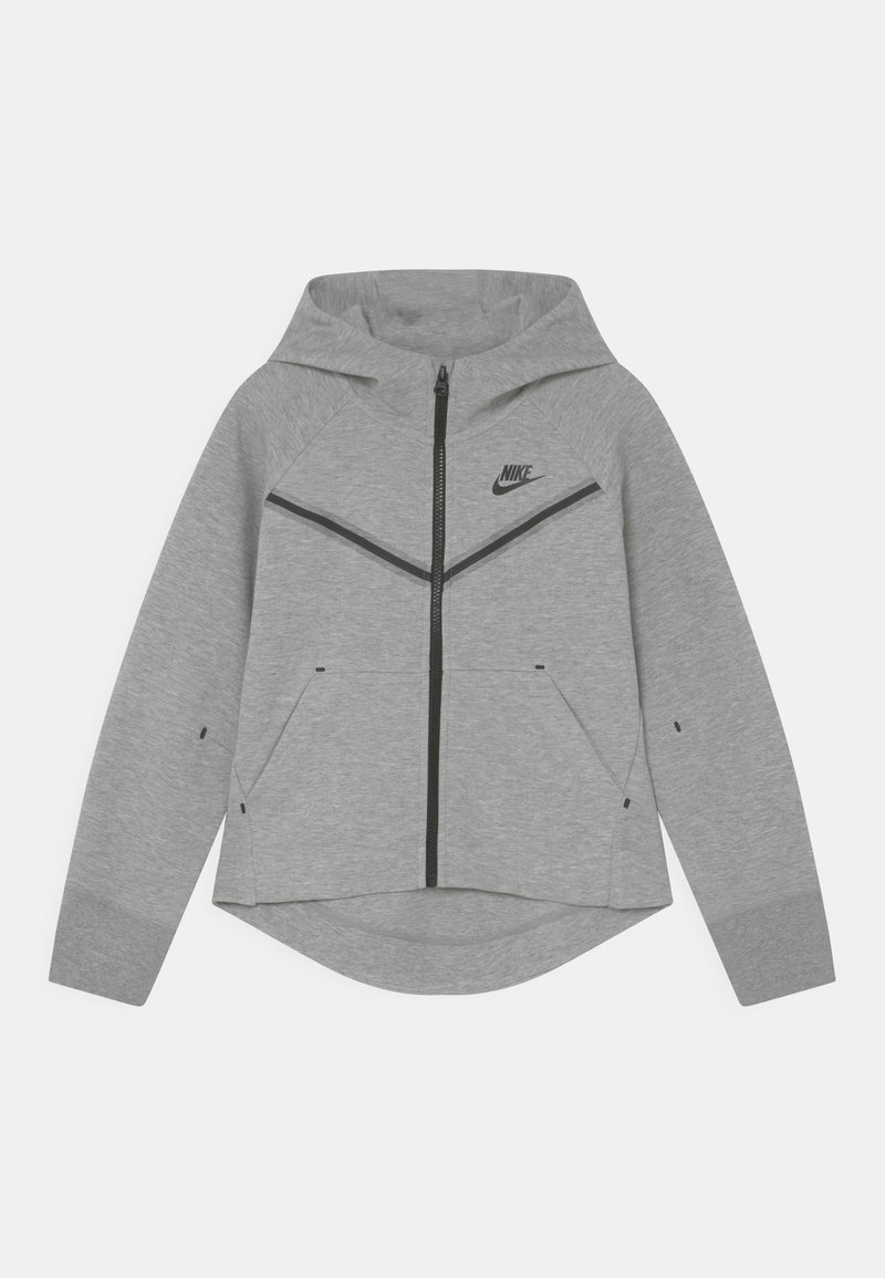 Nike Sportswear HOODIE - Mikina na zip - dark grey heather/white