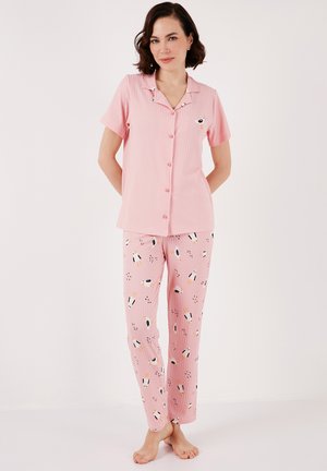 LELA REGULAR FIT SET - Pyžamová súprava - pink