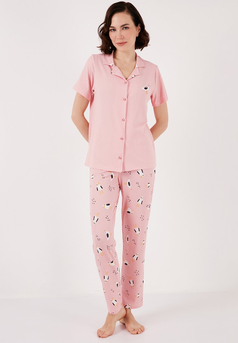 LELA REGULAR FIT SET - Pižamos komplektas - pink