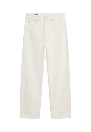 Massimo Dutti, HIGH-WAIST BARREL FIT JEANS - Baggy jeans - white