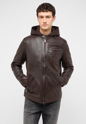 Mustang, Leather jacket - braun