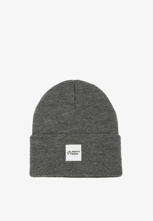 NBLOU UNISEX - Megzta kepurė - dark grey melange