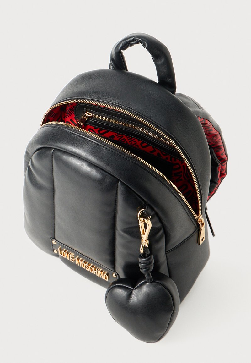 Love Moschino Black Backpack with Red Lining Love Moschino | Bags | Love Moschinobackpack In Black With  main image 2