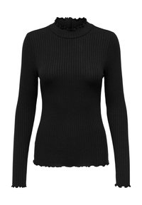JDYFRANSISKA - Pikkade varrukatega topp - black