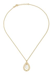 Silver & Gems MOTHER OF PERL TEAR DROP NECKLACE - Naszyjnik