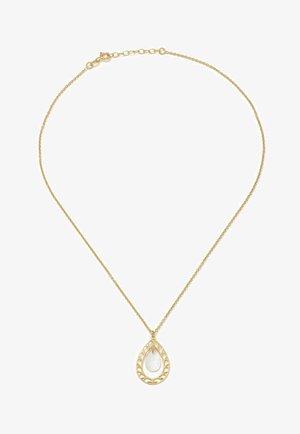 Silver & Gems MOTHER OF PERL TEAR DROP NECKLACE - Ketting - gold plated sterling silver