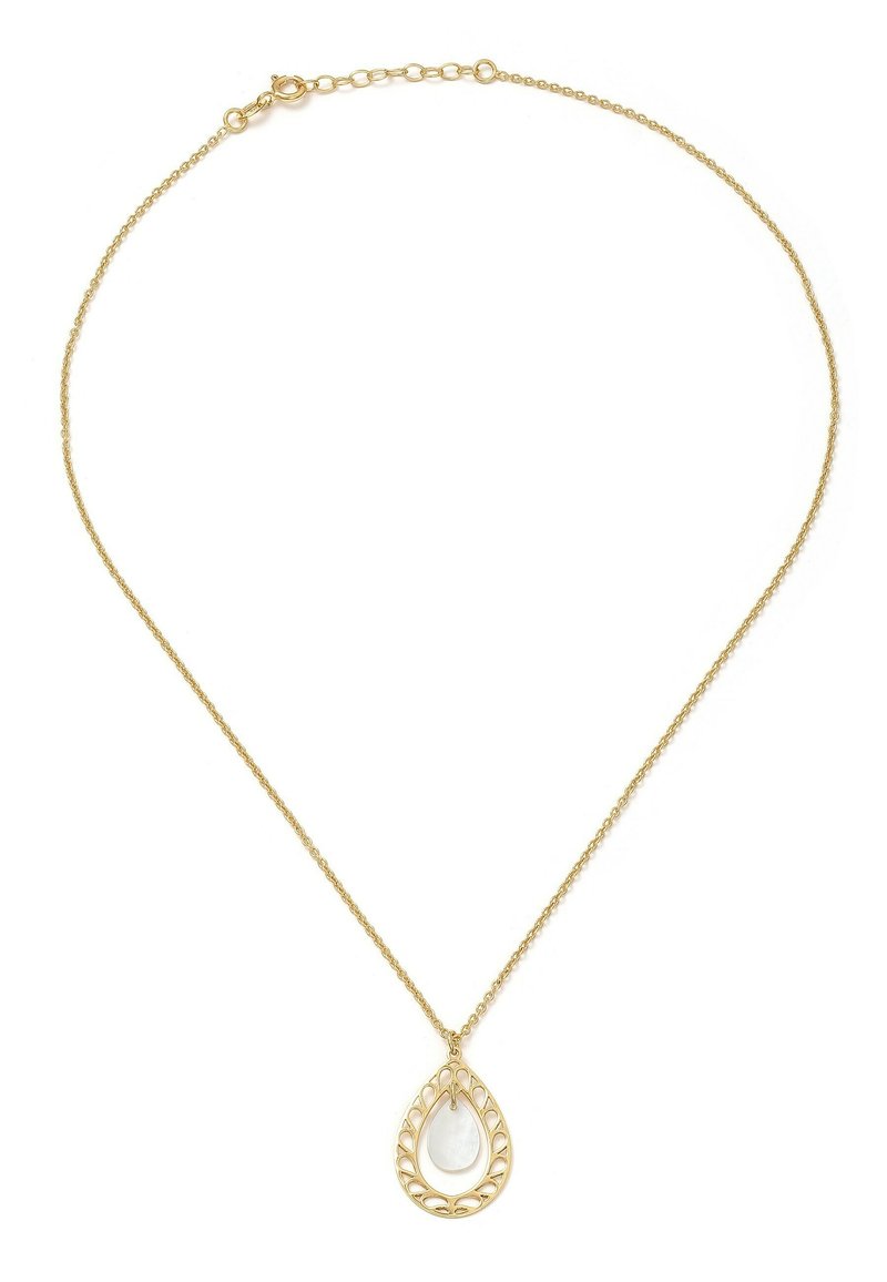 Silver & Gems MOTHER OF PERL TEAR DROP NECKLACE - Naszyjnik