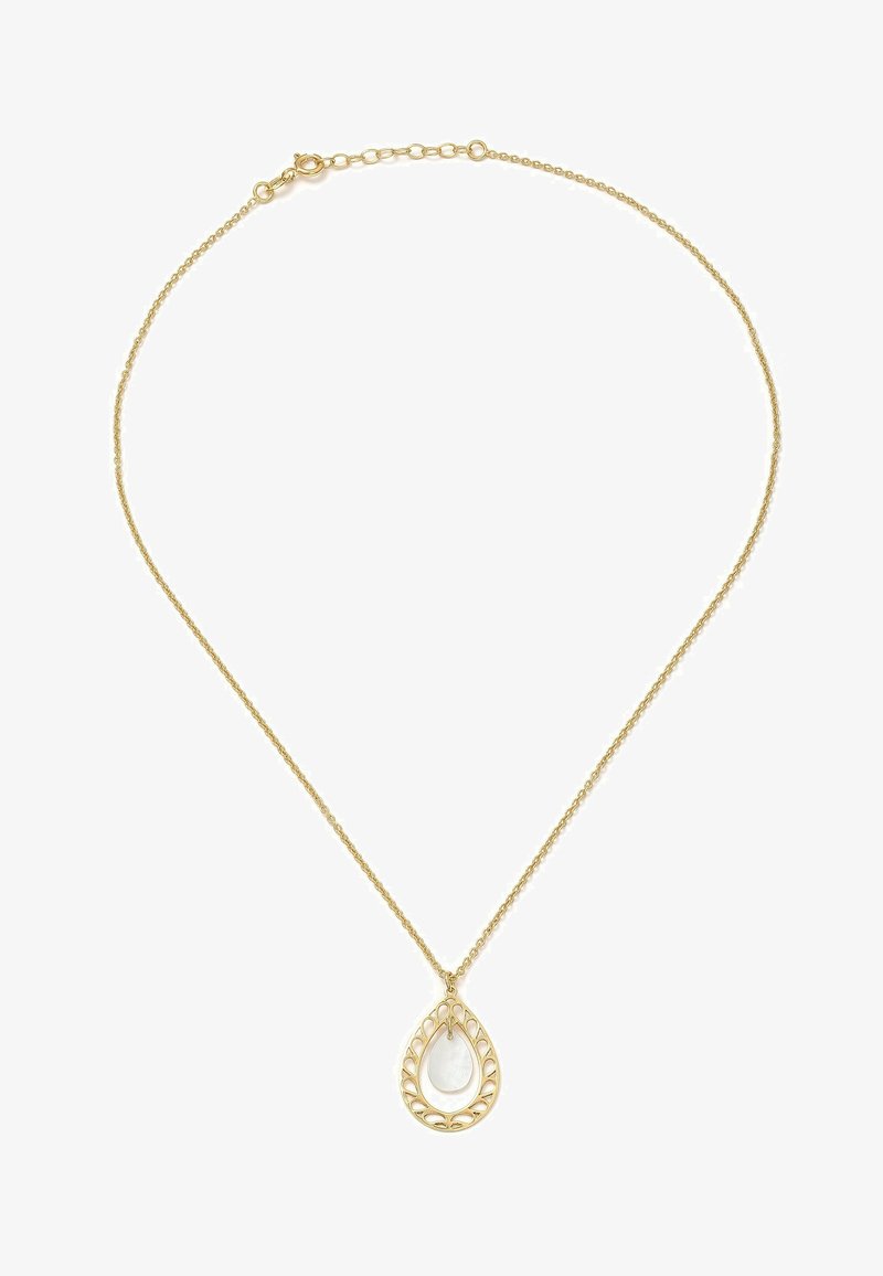 Silver & Gems MOTHER OF PERL TEAR DROP NECKLACE - Naszyjnik