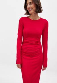 NA-KD LONG SLEEVE - Maxiklänning - red