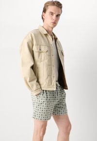 Les Deux TAPESTRY - Rövidnadrágok - ivory/light jade green
