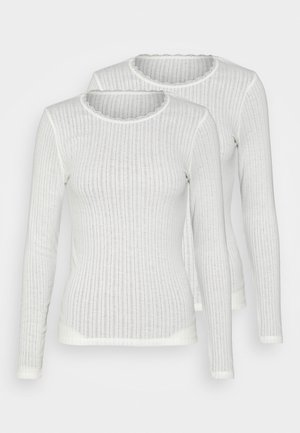Marks & Spencer THERMAL 2 PACK - Nattøj trøjer - white