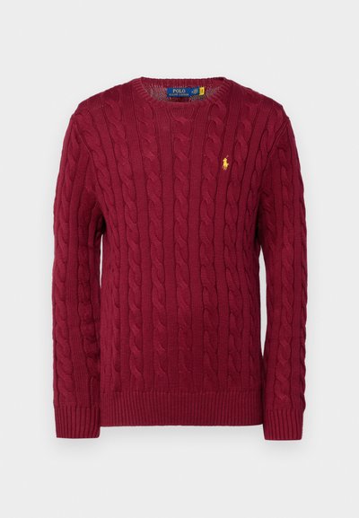 Polo Ralph Lauren CABLE KNIT COTTON JUMPER - Jumper - red carpet