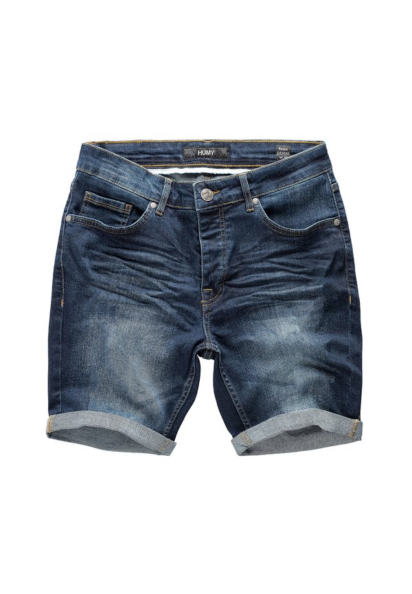 STRETCH - Jeans Shorts - dunkelblau
