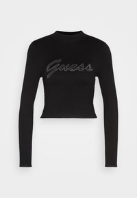 Guess STRASS - Maglietta a manica lunga - jet black/nero Guess STRASS - Maglietta a manica lunga - jet black/nero