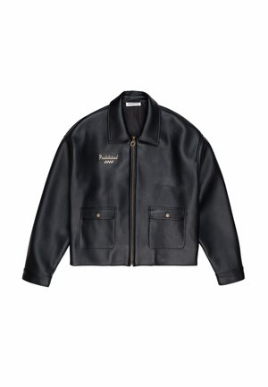 SPEEDHUNTER - Chaqueta de cuero sintético - black