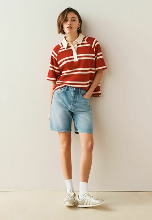 Next, PACK OF 2 - Denimshorts - mid blue sage green