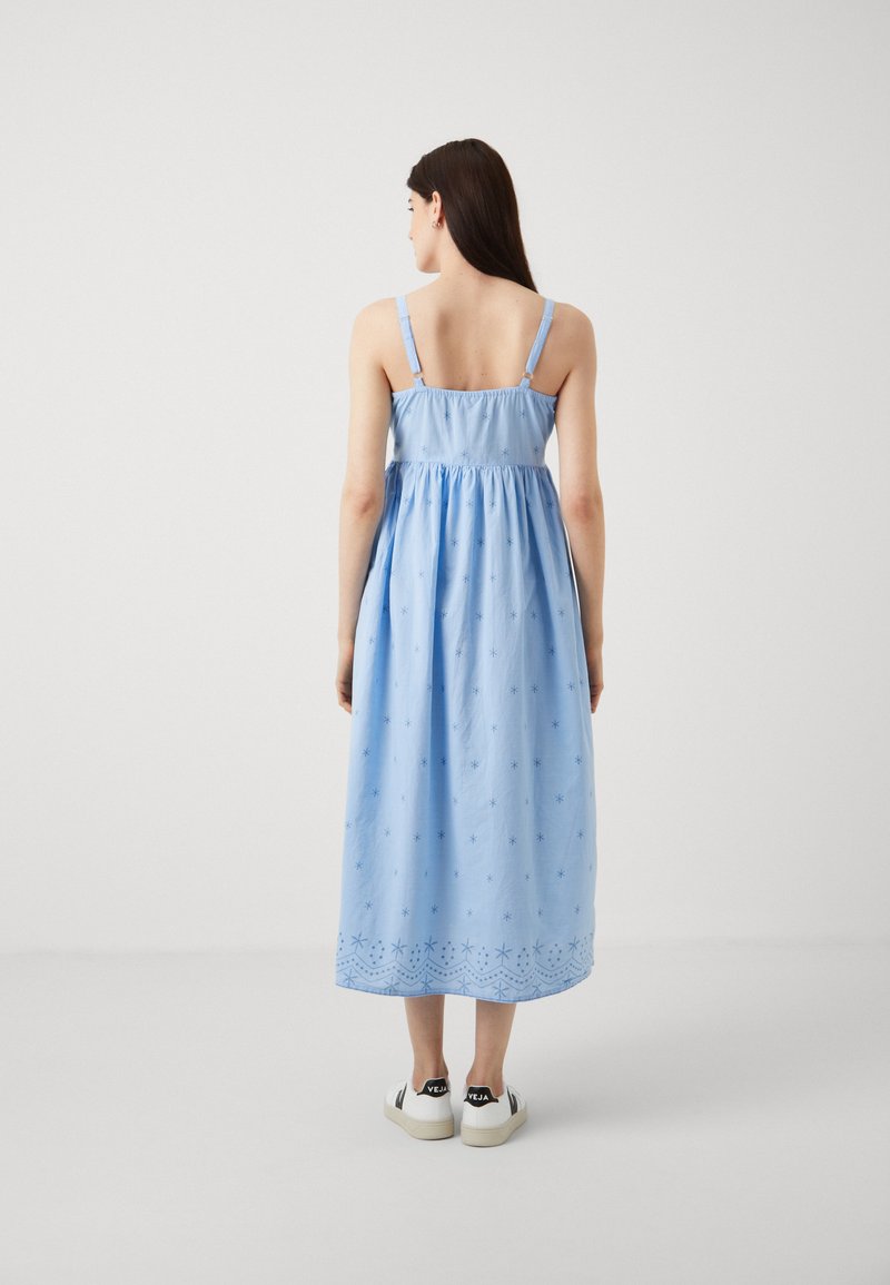 ONLY MATERNITY OLMMEHLIA STRAP MIDI DRESS - Vestito casual - serenity/celeste  - Zalando.it