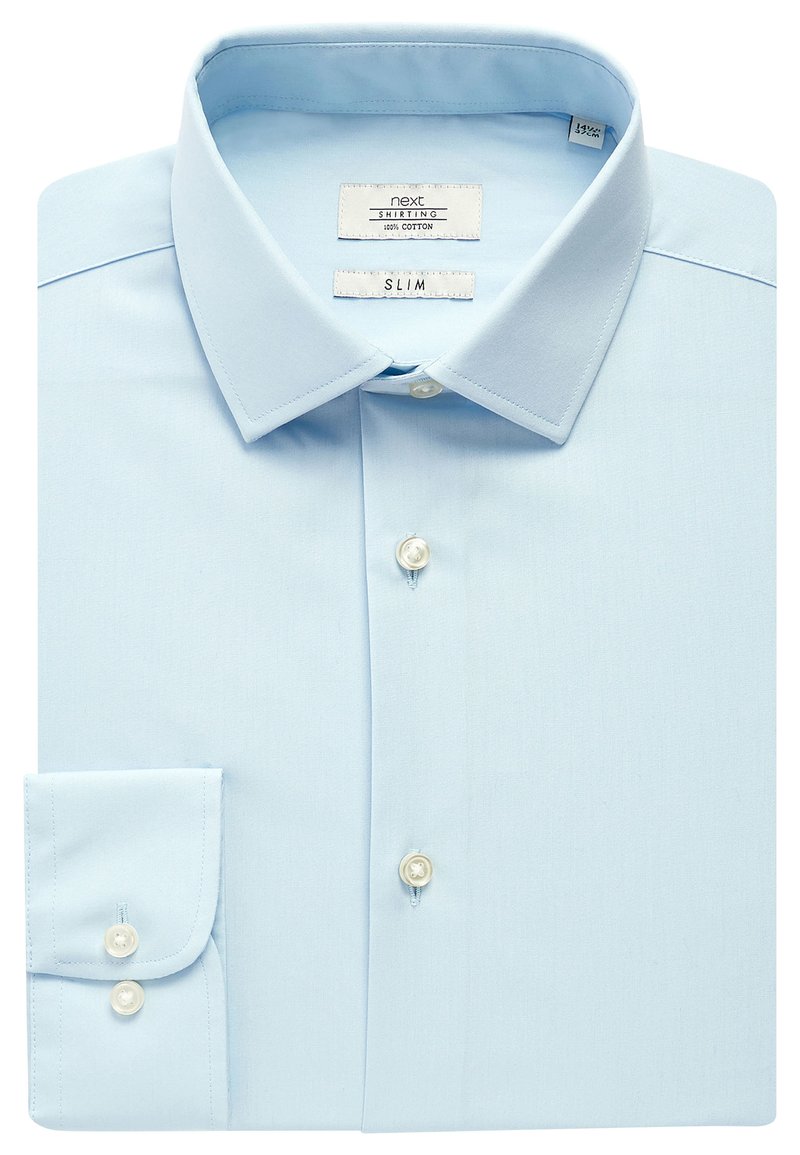 Next Zakelijk overhemd blauw gemêleerd