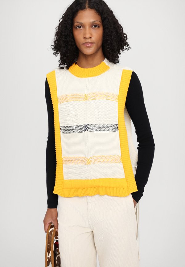 NEW STITCH VEST - Waistcoat - beige4