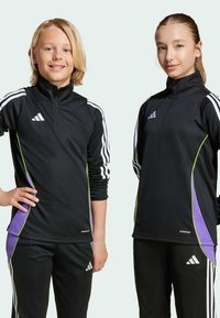 adidas Performance TIRO 24 SLIM - Donji dijelovi trenirke - black   purple rush