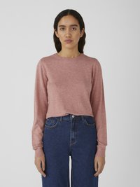 Object OBJTHESS LS O-NECK - Camisola - ash rose