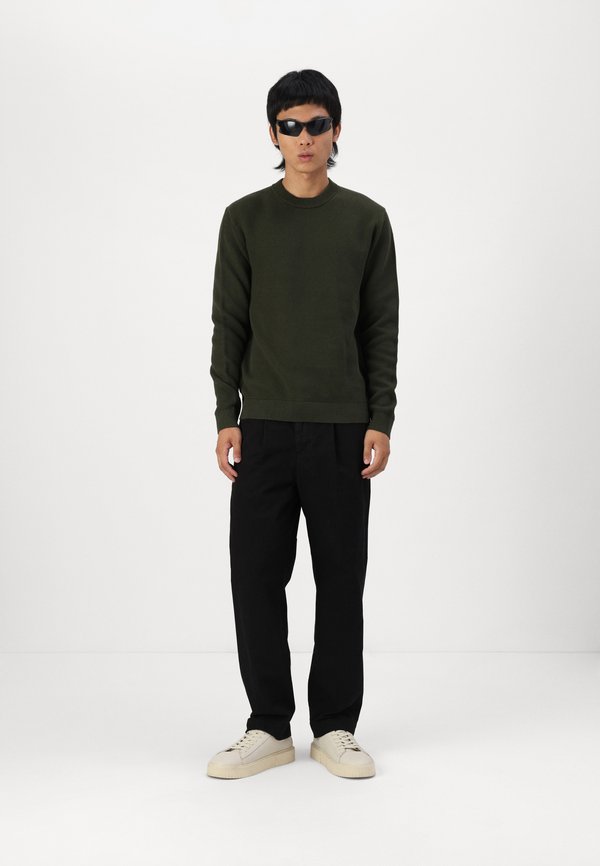 SLHDANE STRUCTURE CREW NECK - Jumper - forest night4