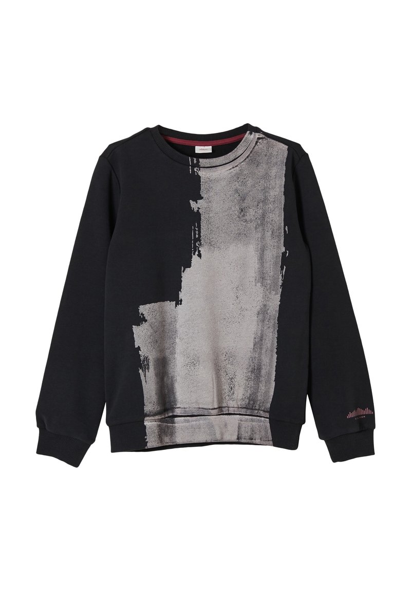 Kinder Pullover | s.Oliver MET KLEUREFFECT Sweatshirt black/schwarz - QG88281 Kinder Pullover | s.Oliver MET KLEUREFFECT Sweatshirt black/schwarz - QG88281