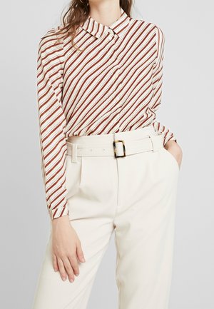 Overhemdblouse - nude