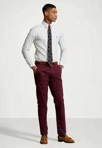 Polo Ralph Lauren CUSTOM FIT STRIPED SHIRT - Camisa - grey/white