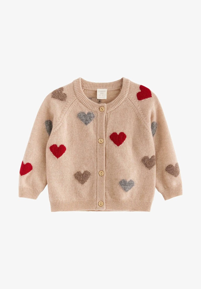 Lindex HEARTS - Kardiganas - beige